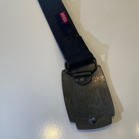 Diesel Black Leather Belt - Sz 80/32 - Picture 6 of 13